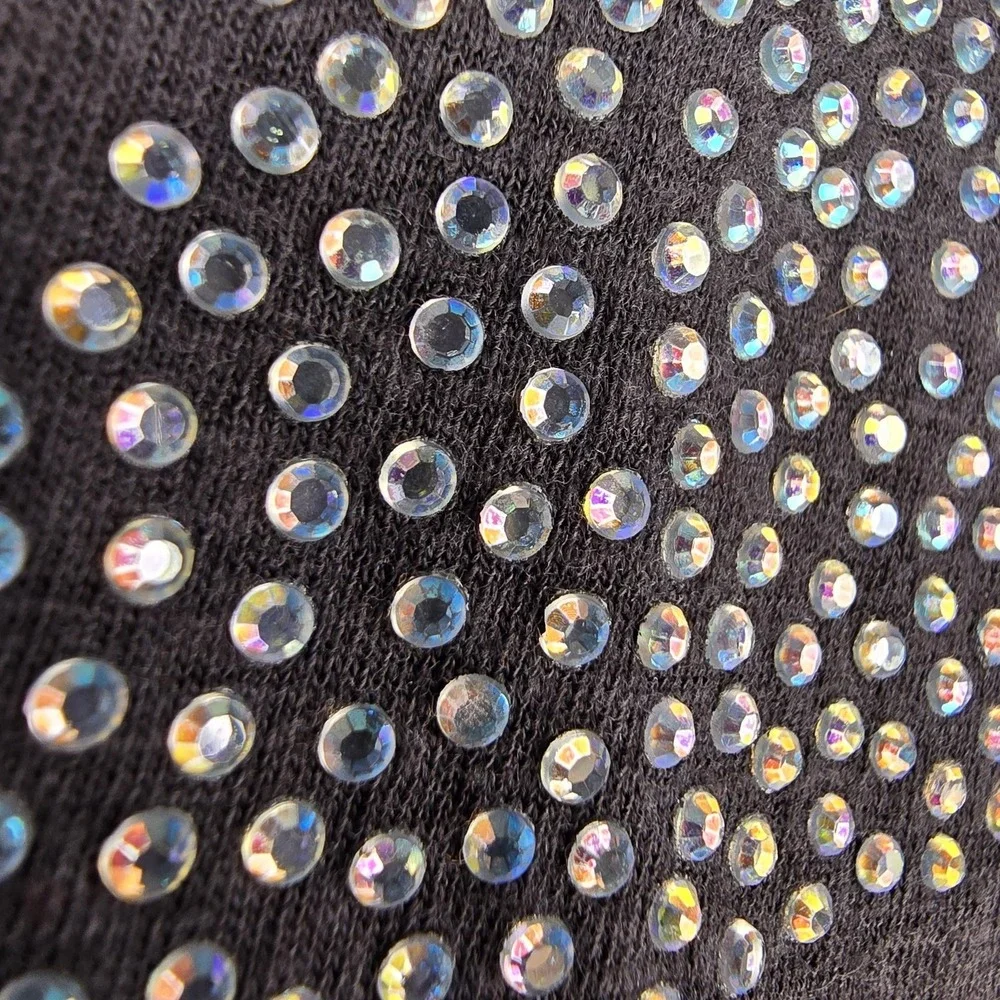 Rock & Republic Shirt Womens 2XL Gray Skull Rhinestone Tank Top Sleeveless Punk - Picture 2 of 6